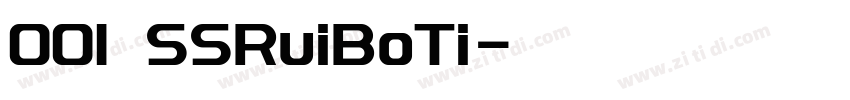 001 SSRuiBoTi字体转换
